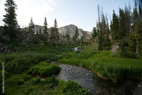 Picture of the medicine bow mountain range in Centennial wyoming. photo