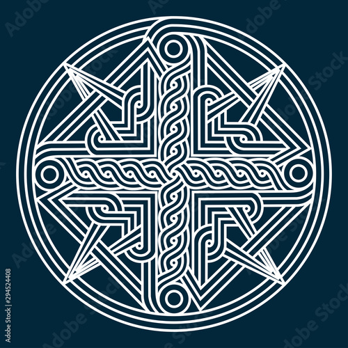 Georgian traditional ornaments. Vector Ornament With Caucasian Motifs. Persian colored carpet.Vector, Illustration.  Rich ornament for fabric design, handmade, interior decoration