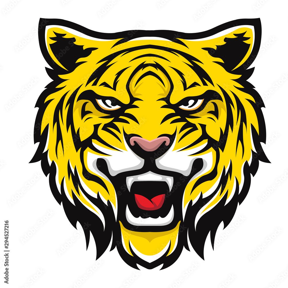 Tiger Face sport logo design