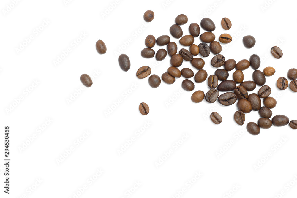 Coffee beans isolated on white background Coffee beans isolated on white background