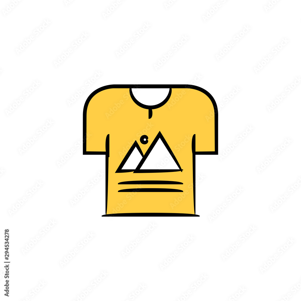 shirt and branding design concept yellow hand drawn design shirt and branding design concept yellow hand drawn design