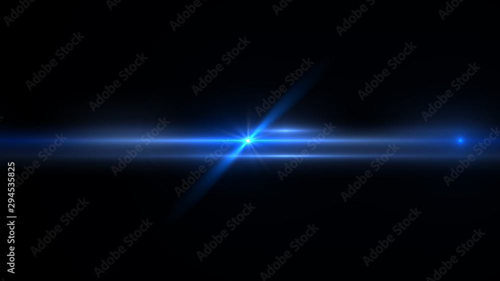 Obraz premium Lens flare light over black background. Easy to add overlay or screen filter over photo