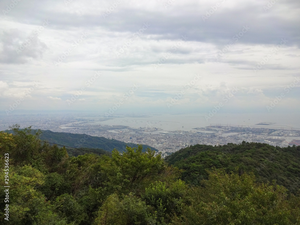六甲山から見た神戸市街（兵庫県）