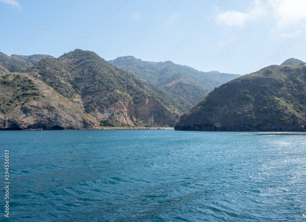 Santa Cruz Island, as seen from the ocean, Channel Islands National Park, Ventura, California, USA