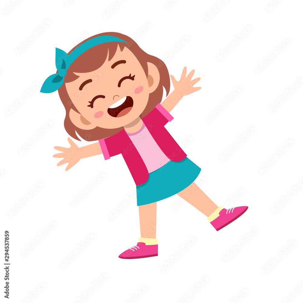 cute kid teen girl show facial expression cute kid teen girl show facial expression