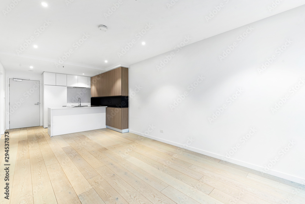 Fototapeta premium Empty and unfurnished brand new apartment