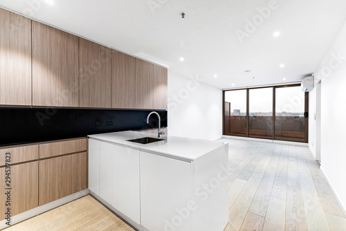 Empty and unfurnished brand new apartment
