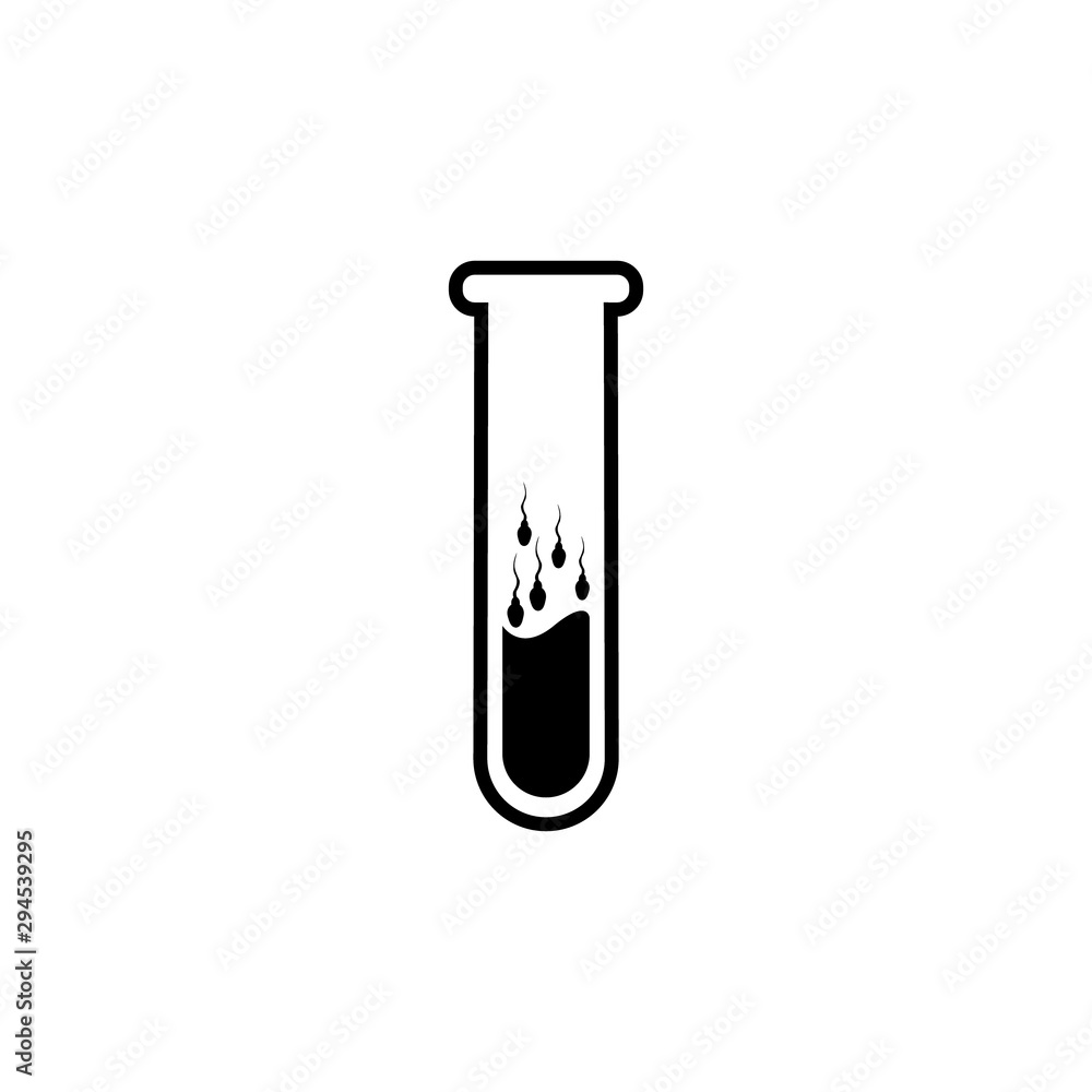 line artificial insemination icon vector line artificial insemination icon vector