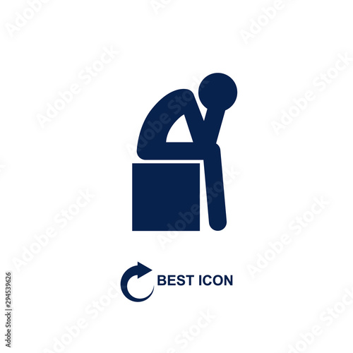 Depression Icon Symbol.
