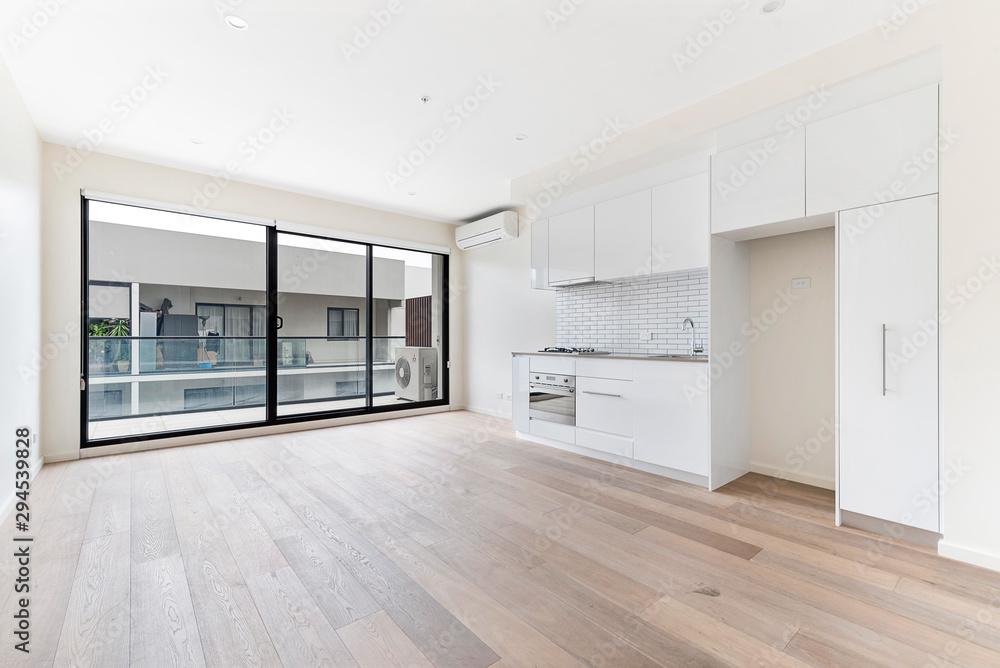 Empty and unfurnished brand new apartment