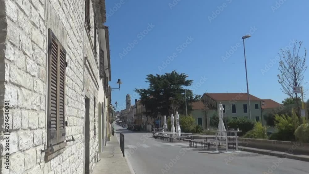 A typical street in old small town in Italy A typical street in old small town in Italy
