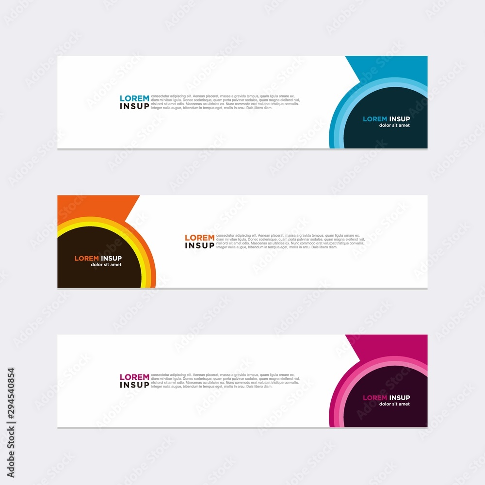 Modern vector banner web background abstract design template Modern vector banner web background abstract design template