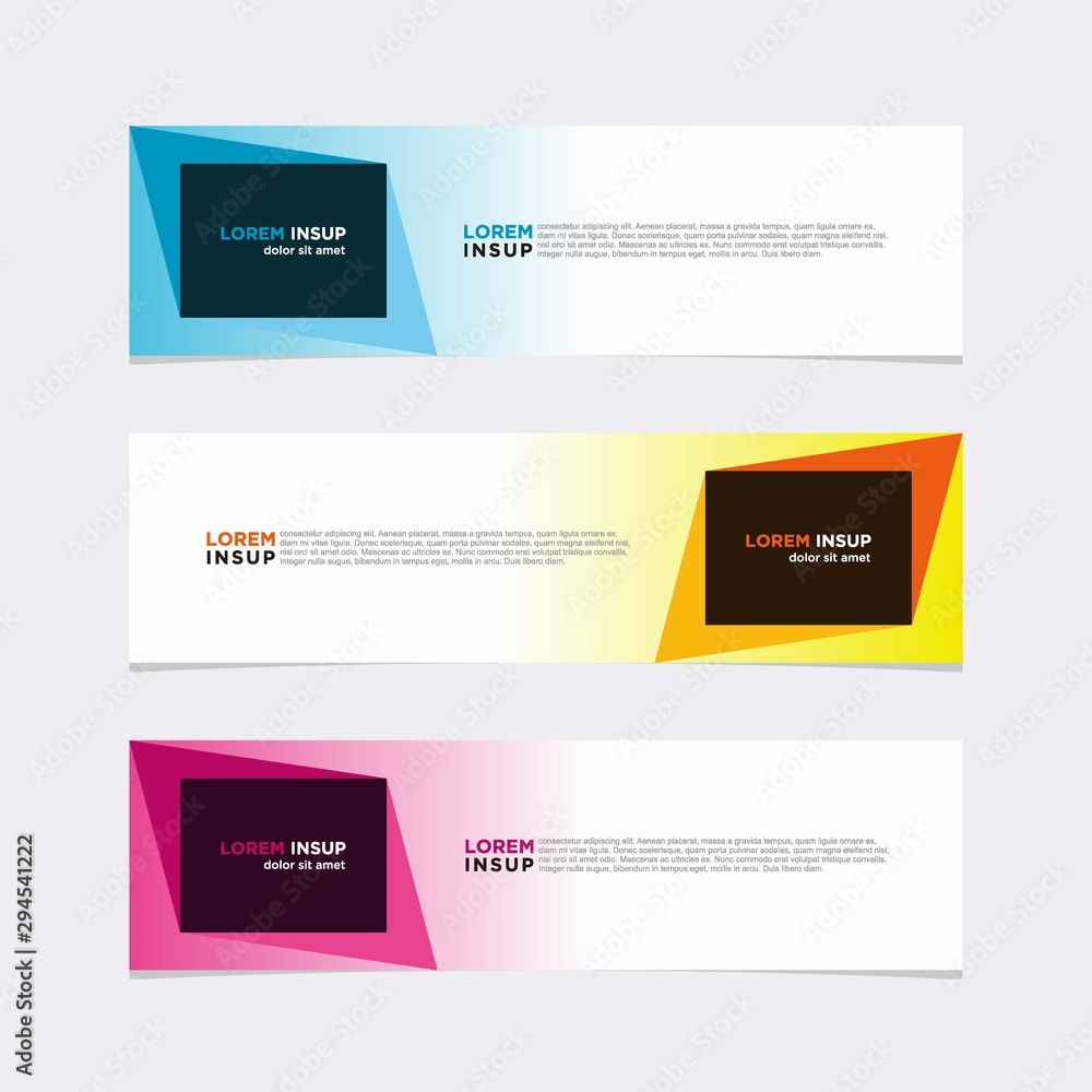 Modern vector banner web background abstract design template Modern vector banner web background abstract design template