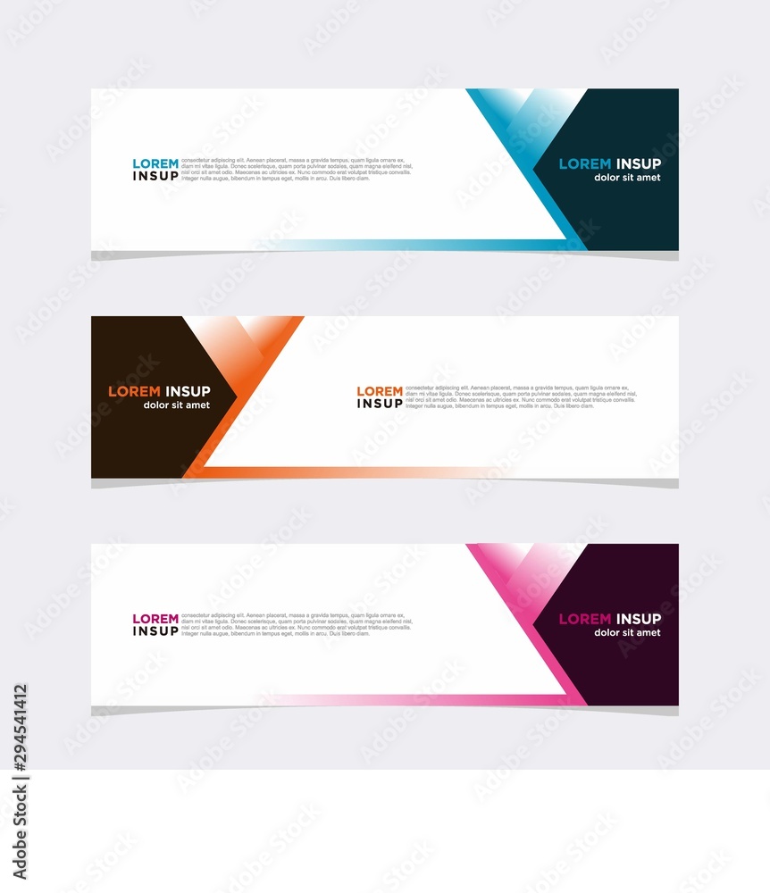 Modern vector banner web background abstract design template Modern vector banner web background abstract design template