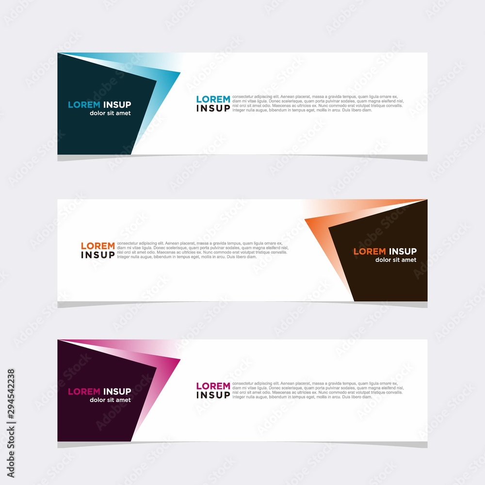 Modern vector banner web background abstract design template Modern vector banner web background abstract design template