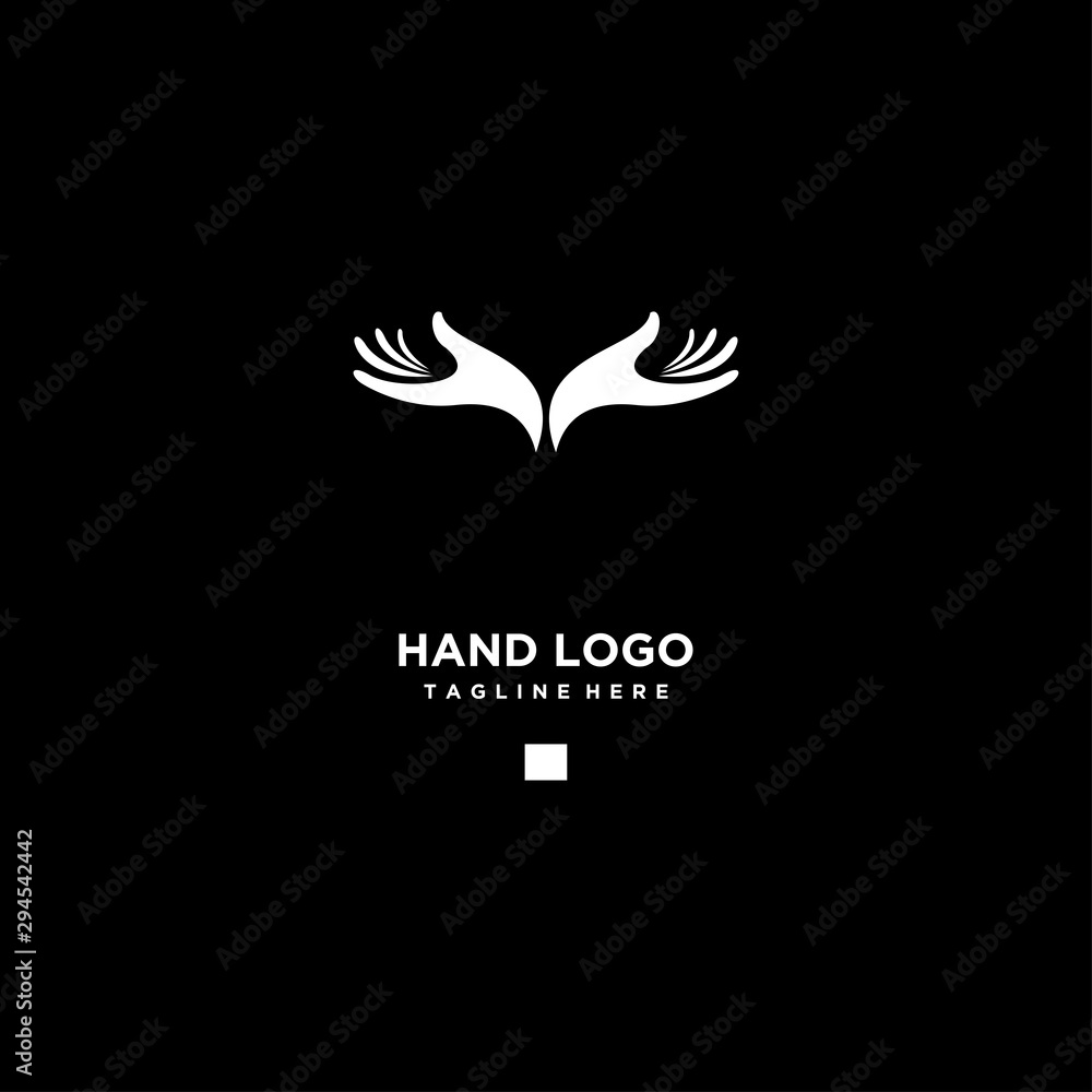 Fototapeta premium Hand Care Logo Template vector icon Business Design