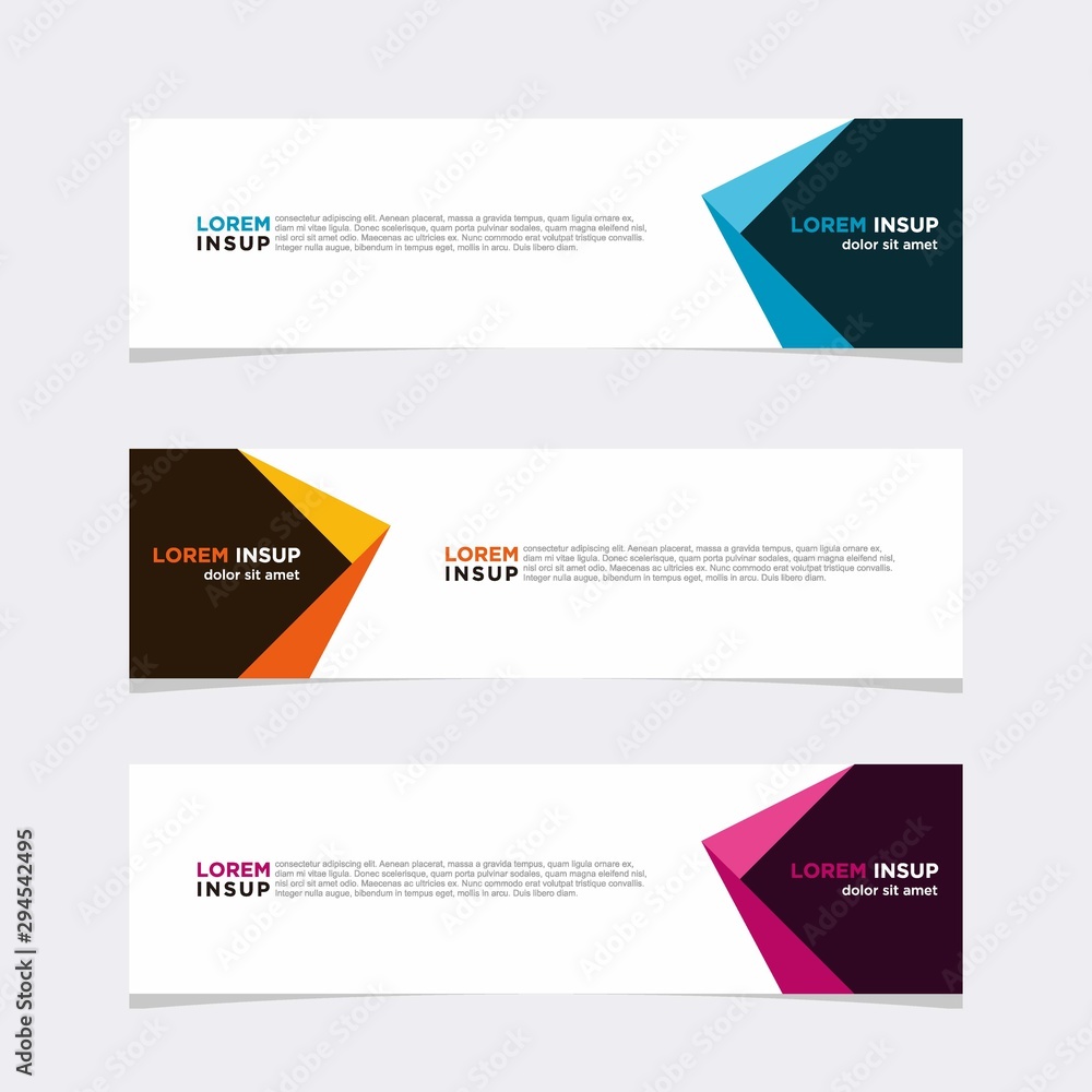 Modern vector banner web background abstract design template Modern vector banner web background abstract design template