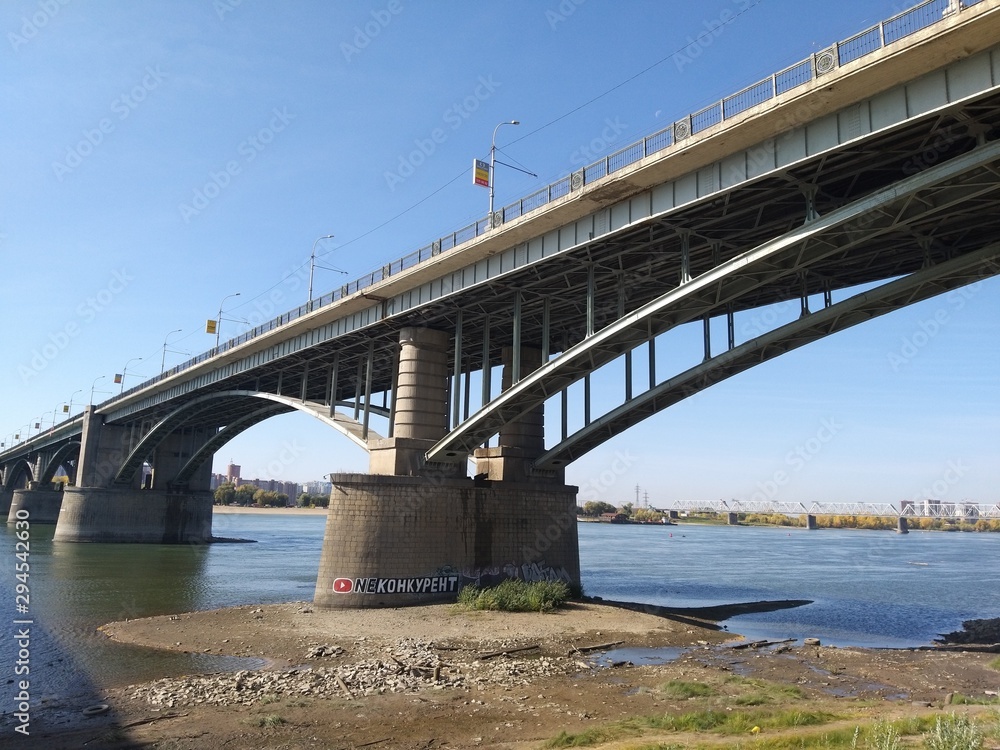 Mikhailovskaya Embankment in the city of Novosibirsk Mikhailovskaya Embankment in the city of Novosibirsk