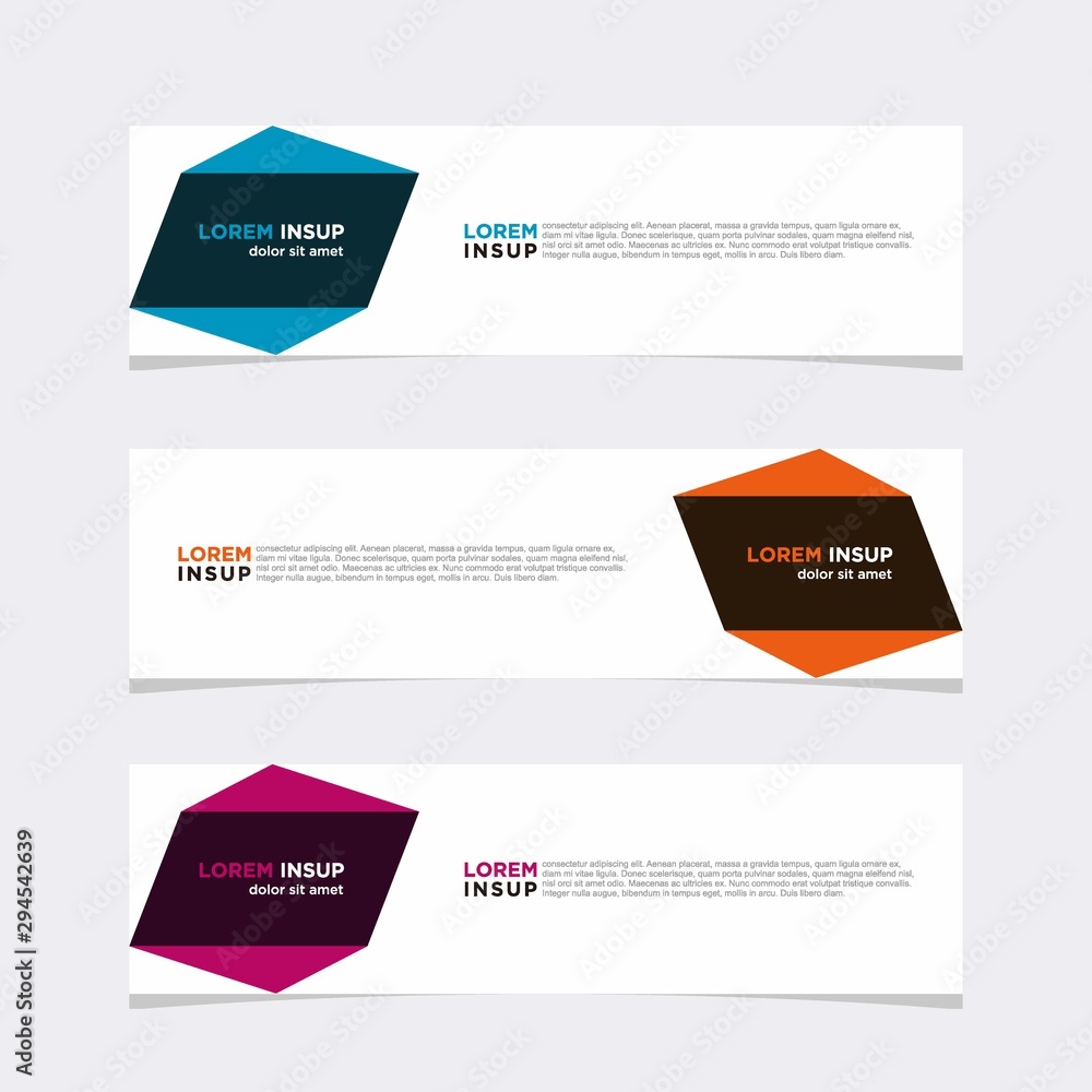 Modern vector banner web background abstract design template Modern vector banner web background abstract design template