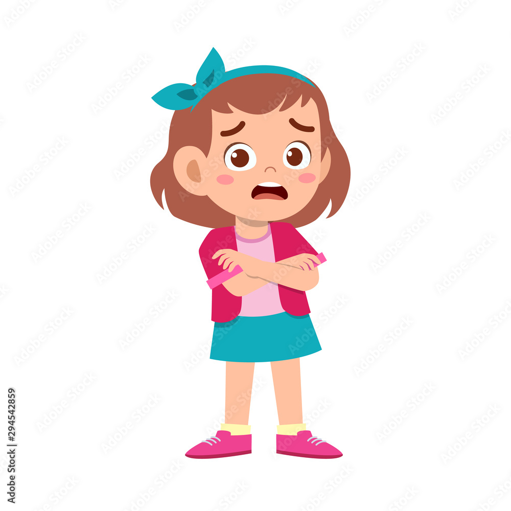 cute kid teen girl show facial expression cute kid teen girl show facial expression