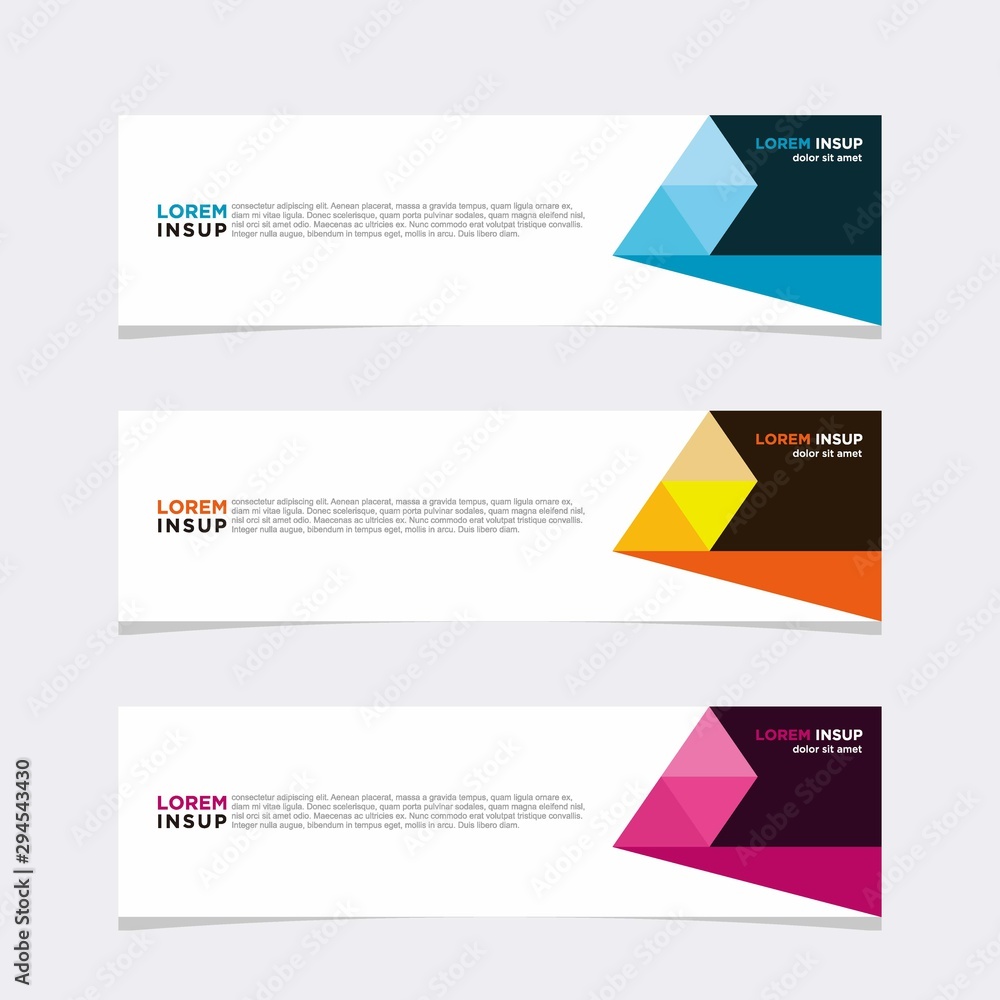 Modern vector banner web background abstract design template Modern vector banner web background abstract design template