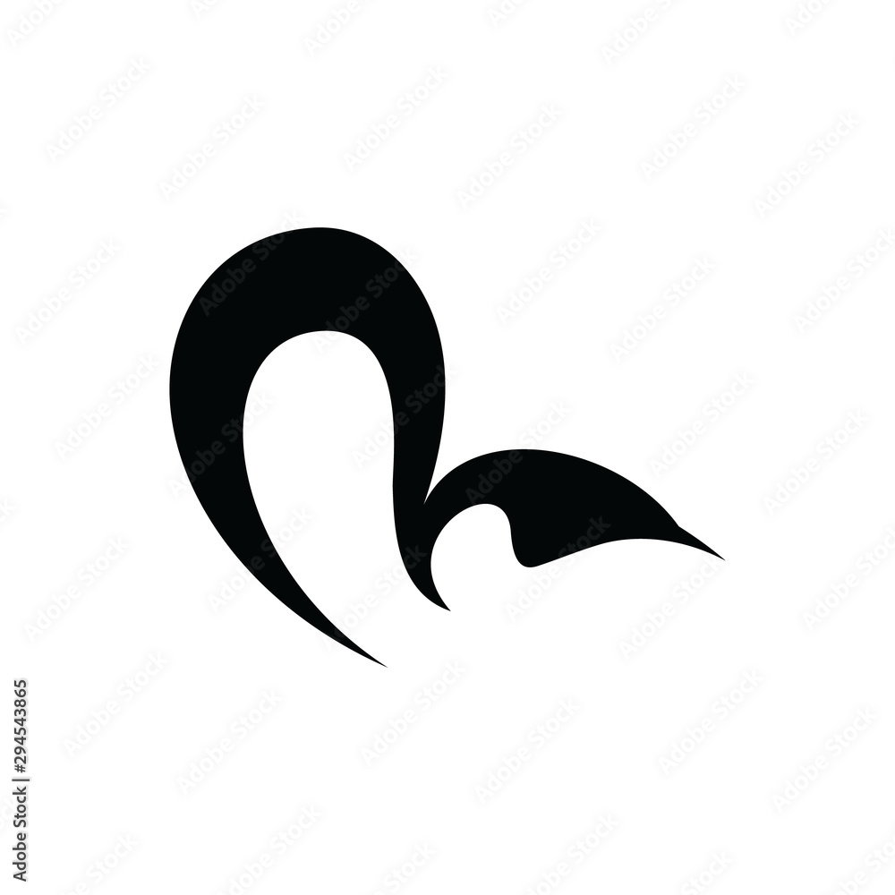 Obraz premium artistic letter m logo vector
