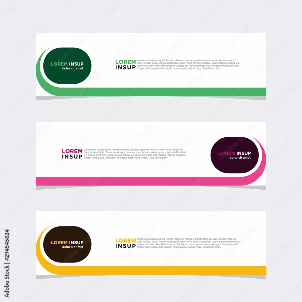 Modern vector banner web background abstract design template Modern vector banner web background abstract design template