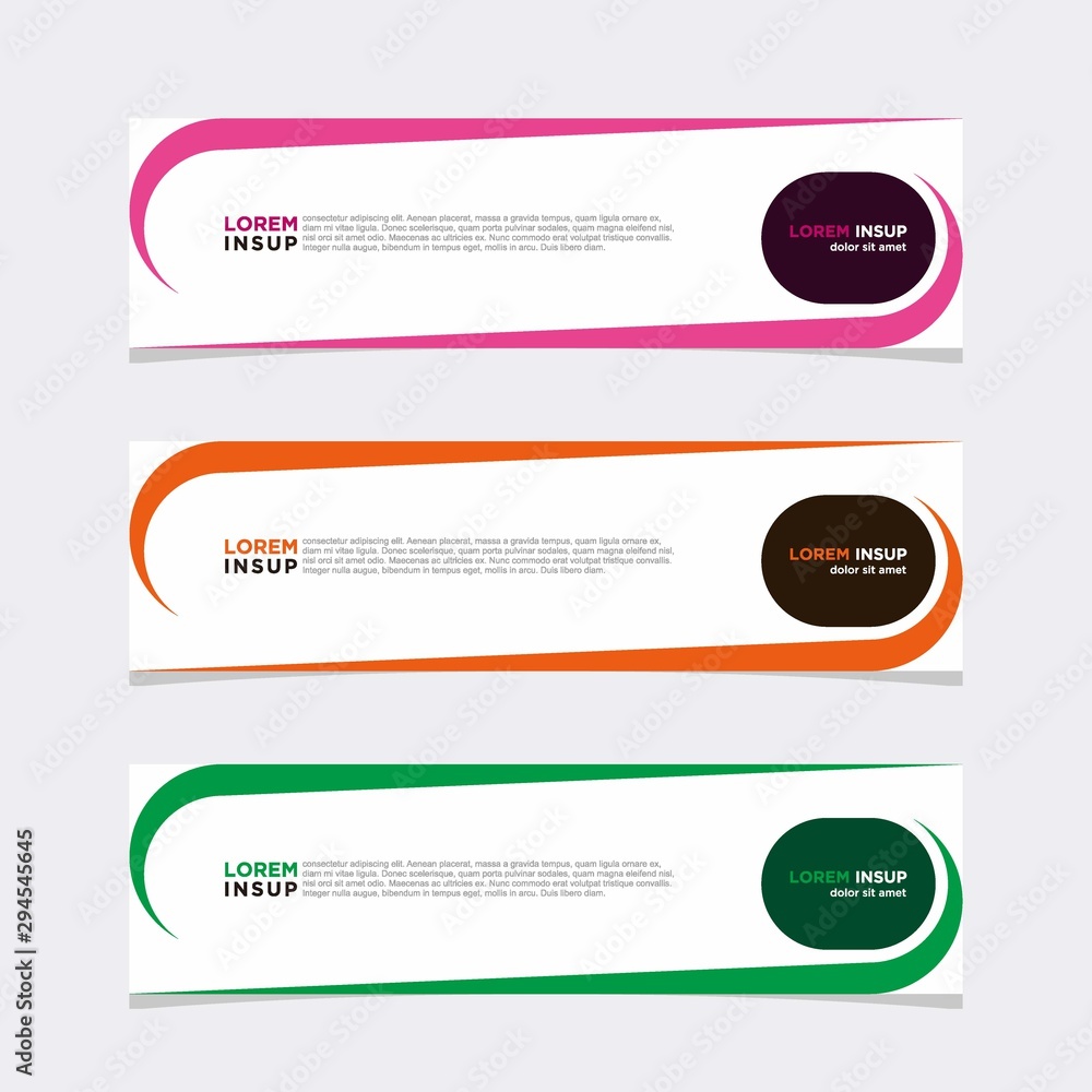 Modern vector banner web background abstract design template Modern vector banner web background abstract design template