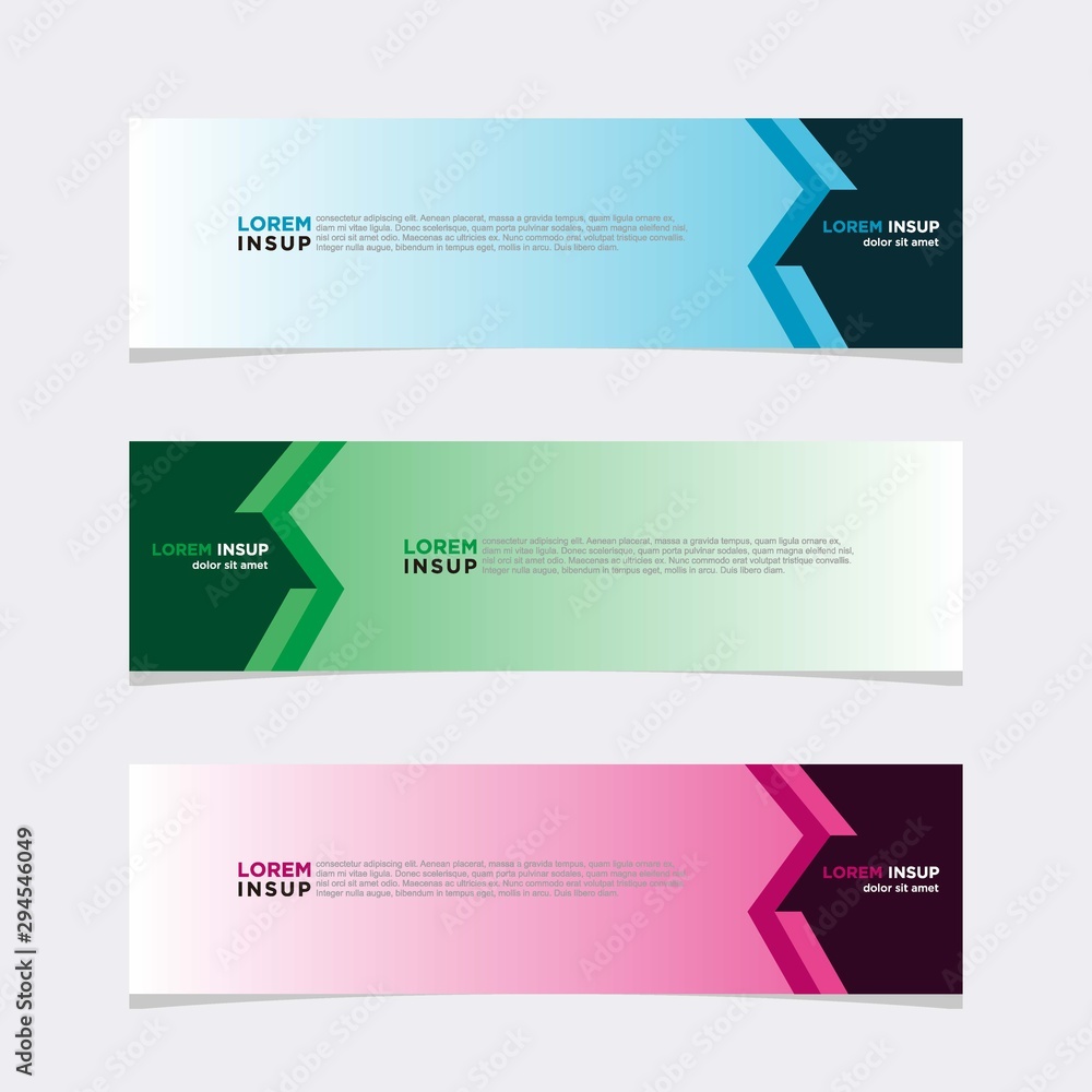 Modern vector banner web background abstract design template Modern vector banner web background abstract design template