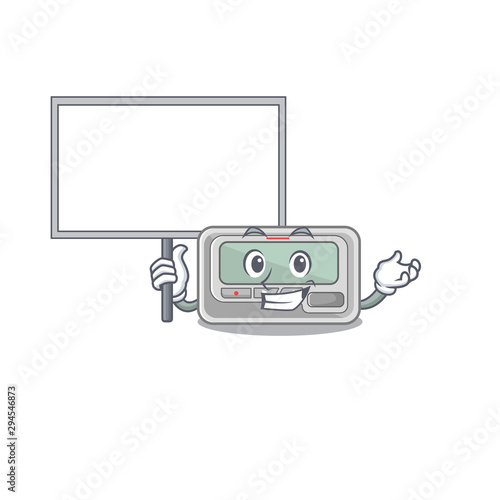 Bring board pager with in the mascot shape