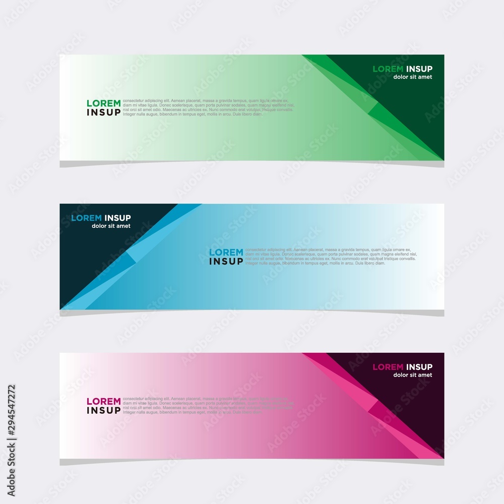 Modern vector banner web background abstract design template Modern vector banner web background abstract design template