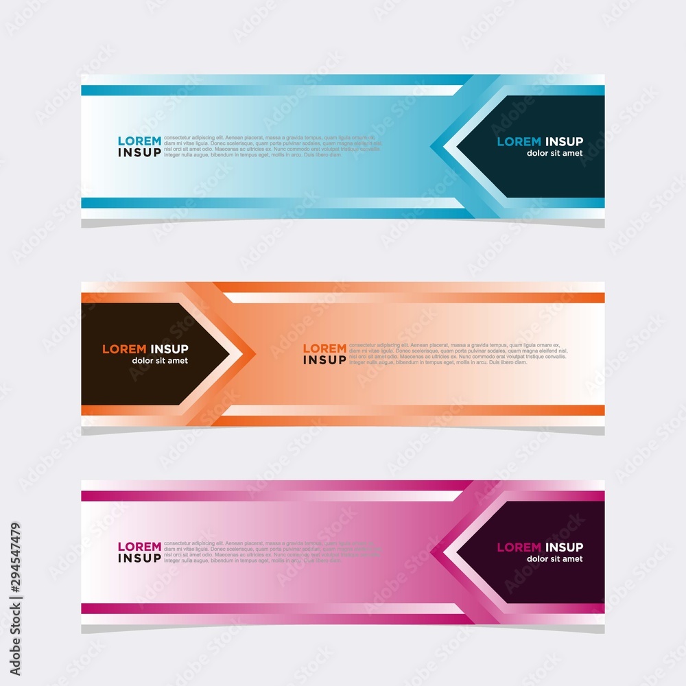 Modern vector banner web background abstract design template Modern vector banner web background abstract design template