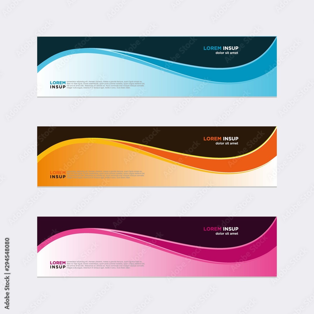 Fototapeta premium Modern vector banner web background abstract design template