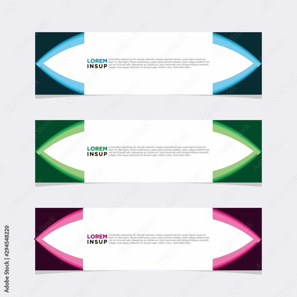 Obraz premium Modern vector banner web background abstract design template