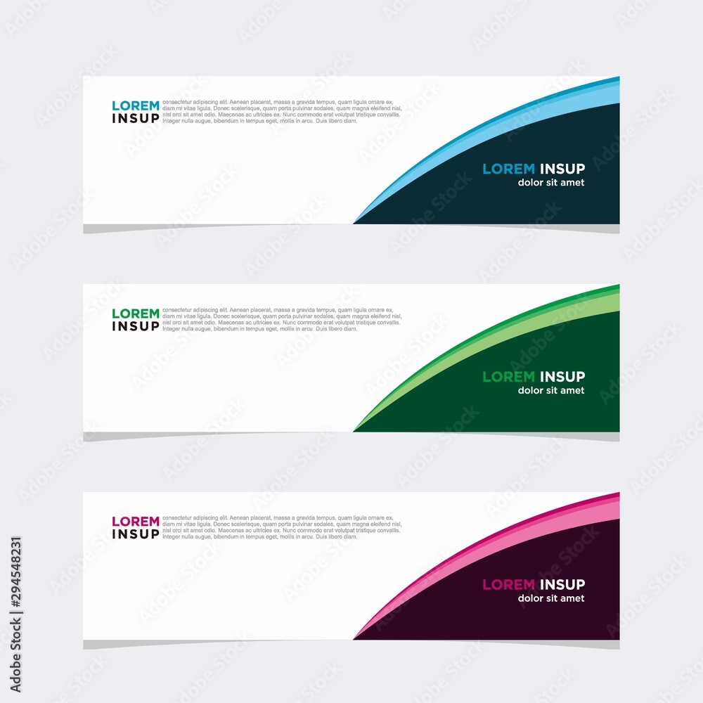 Modern vector banner web background abstract design template Modern vector banner web background abstract design template