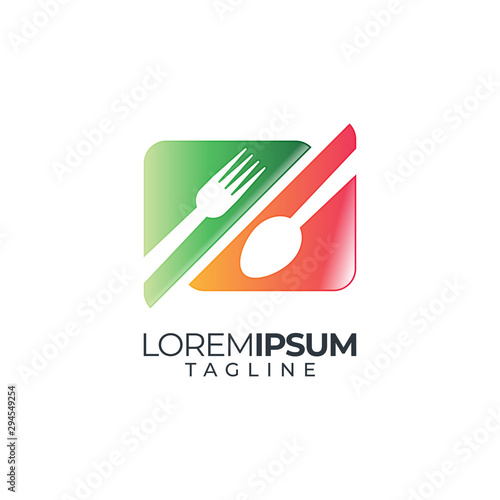 Restaurant graphic design template vector isolated