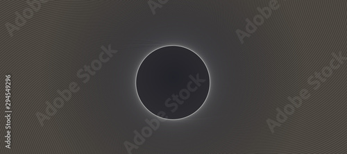 wired sun abstract black hole