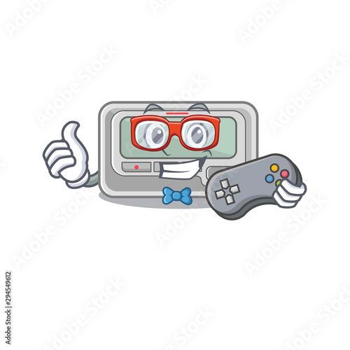 Gamer toy pager in the character shape
