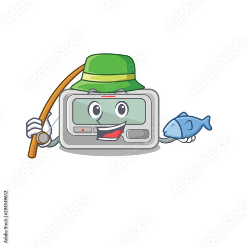 Fishing toy pager in the character shape