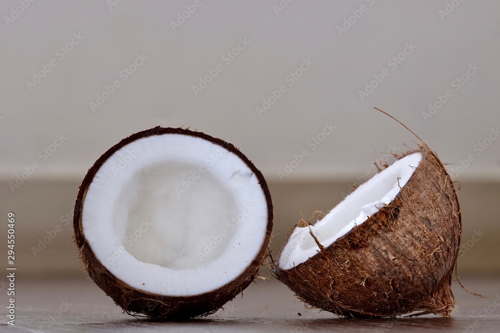 Coconut broken Coconut broken