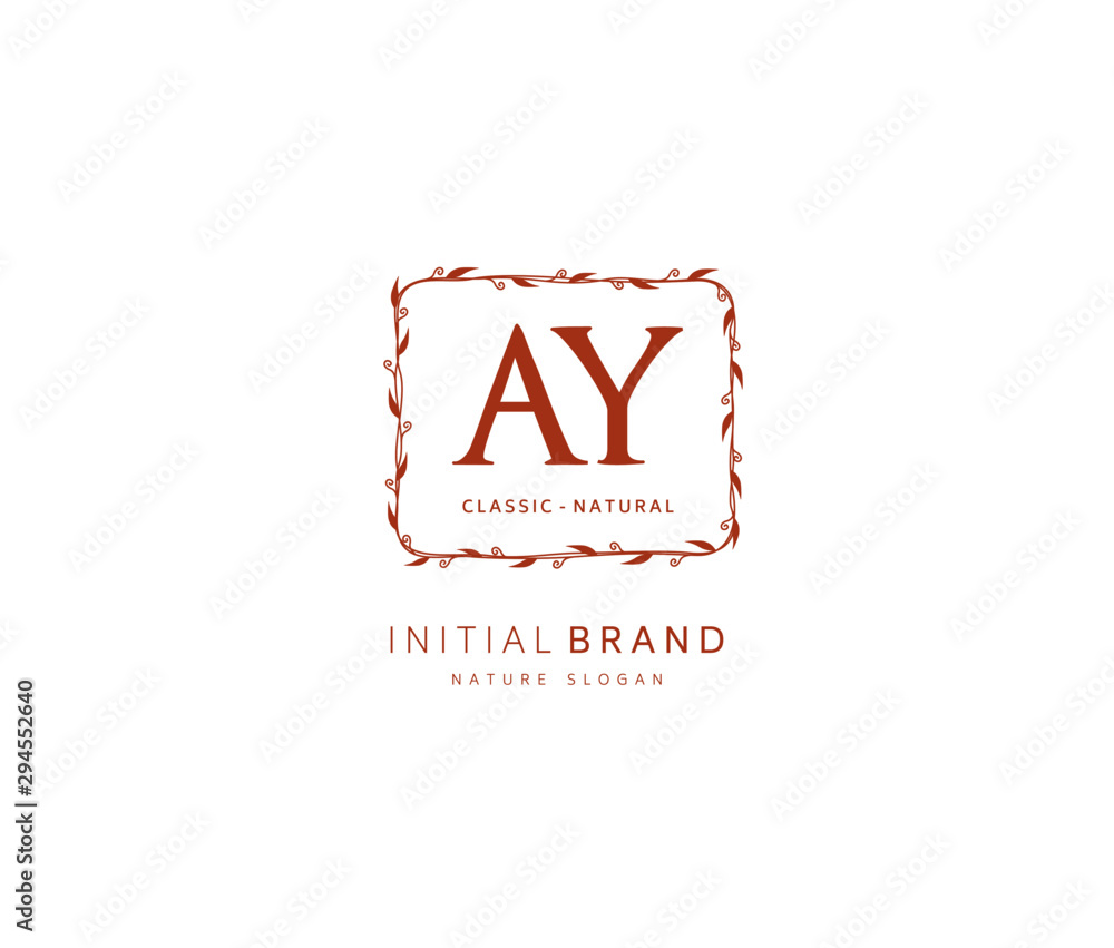 A Y AY Beauty vector initial logo, handwriting logo of initial signature, wedding, fashion, jewerly, boutique, floral and botanical with creative template for any company or business. A Y AY Beauty vector initial logo, handwriting logo of initial signature, wedding, fashion, jewerly, boutique, floral and botanical with creative template for any company or business.