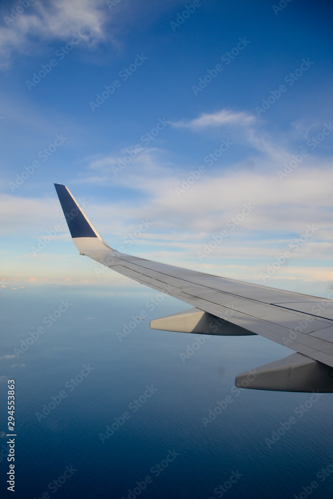 Obraz premium view from airplane window