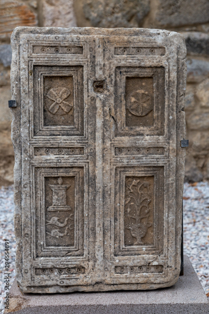 Antike Skulptur Tür Bodrum