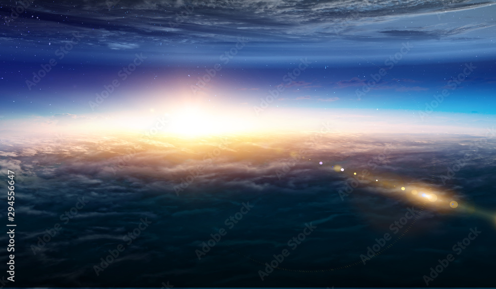 Fototapeta premium Abstract planets and space background