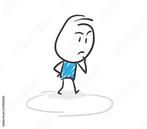 Stickman Blue: Think, vicious circle. (Nr. 129)	