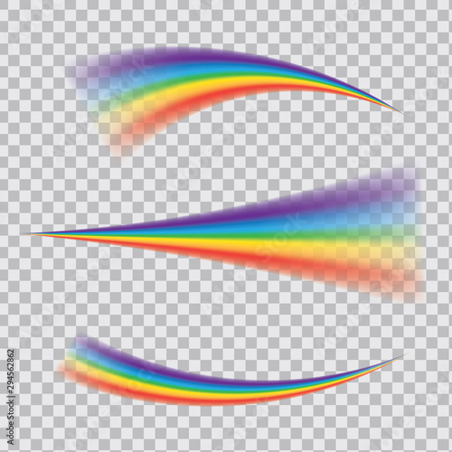 Multicoloured rainbow stripes isolated