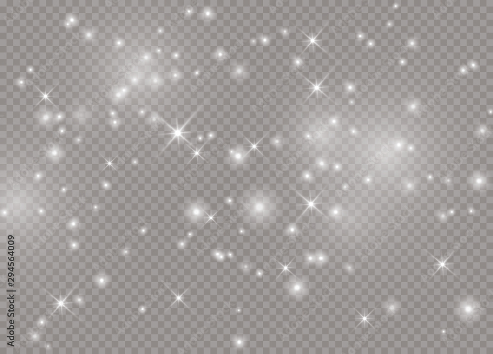 Light glow effect stars. Vector sparkles on transparent background. Christmas abstract pattern. Sparkling magic dust particles. Light glow effect stars. Vector sparkles on transparent background. Christmas abstract pattern. Sparkling magic dust particles.