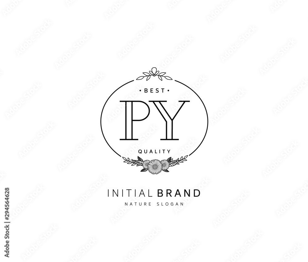 P Y PY Beauty vector initial logo, handwriting logo of initial signature, wedding, fashion, jewerly, boutique, floral and botanical with creative template for any company or business. P Y PY Beauty vector initial logo, handwriting logo of initial signature, wedding, fashion, jewerly, boutique, floral and botanical with creative template for any company or business.