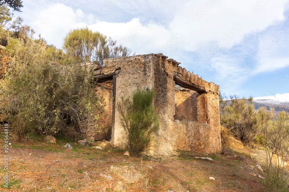 abandoned buildings in the Conjuro mine (Spain)