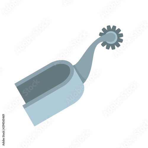Horse spurs equestrian riding icon. Flat illustration of horse spurs equestrian riding vector icon for web design